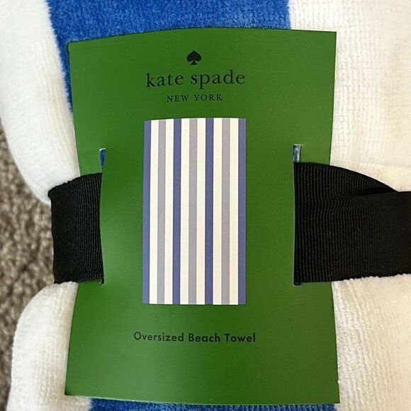 Kate Spade Oversized Striped Beach Towel! - Picture 2 of 5